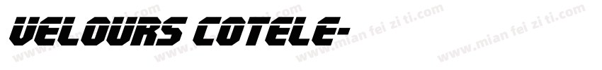 Velours cotele字体转换